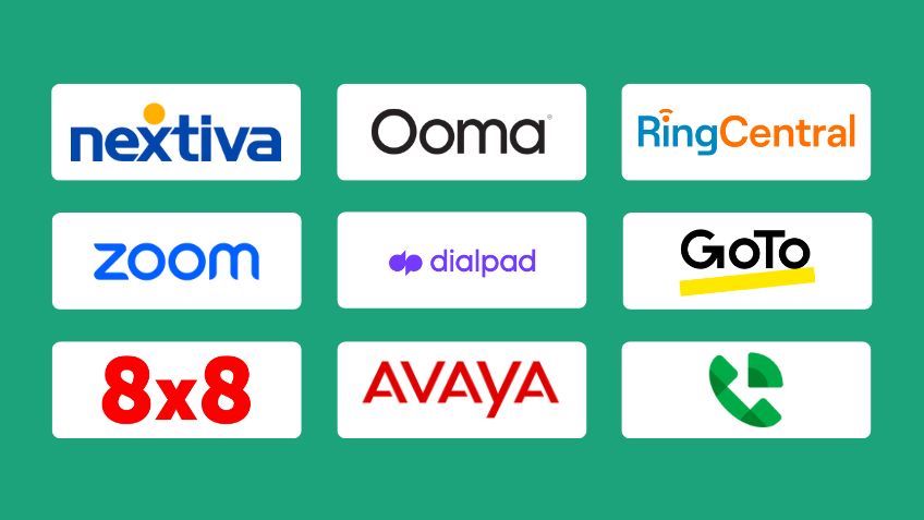 Best Cloud Based Phone Systems company logos.