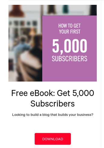 How to get your first 5,000 subscribers free eBook download image.