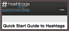 Quick start guide to hastags.