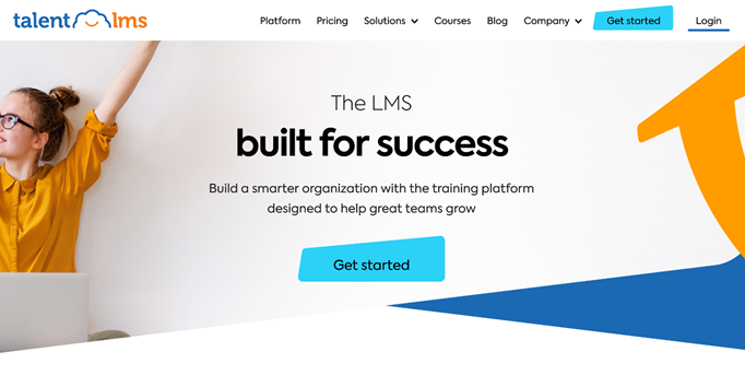 TalentLMS homepage.
