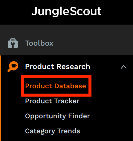 Jungle Scout search feature.