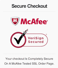 Secure checkout by McAfee